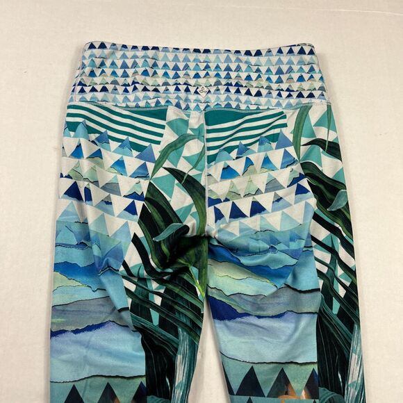 Prana Capri Yoga Leggings Tropical Performance Comfort Pull On S - Picture 9 of 12